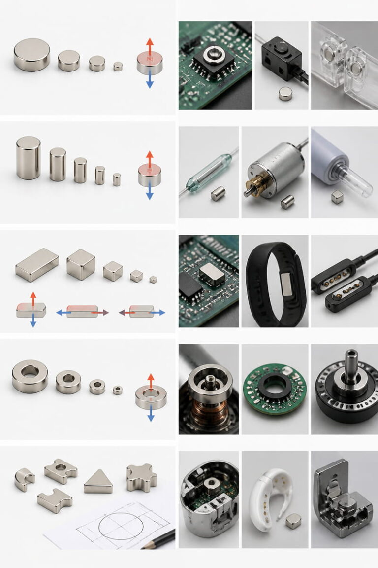 Micro Magnets 4 Available Micro Magnet Shapes