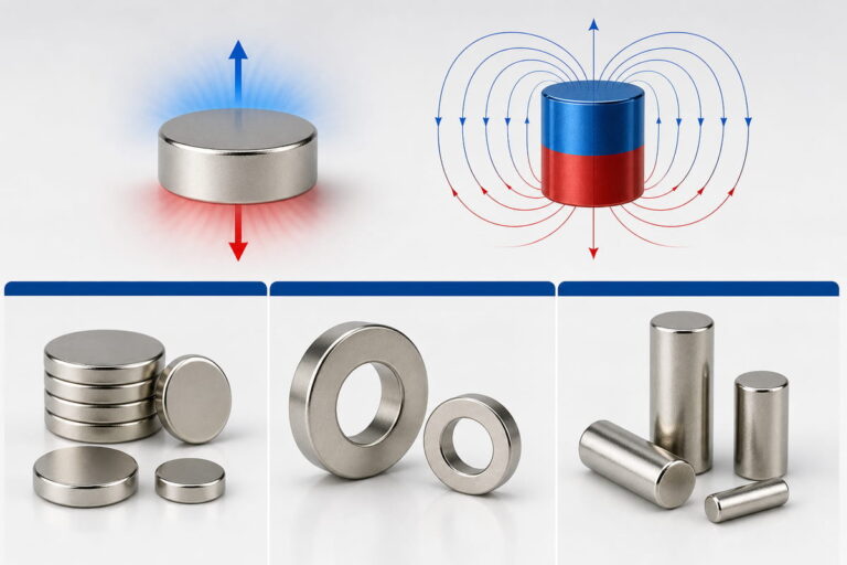 Magnetization Direction Guide 6 Axial Magnetization Common Magnet Shapes