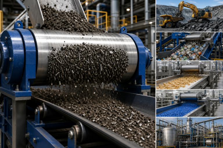 Applications 16 Common Industries Use of Magnetic Separator Magnets