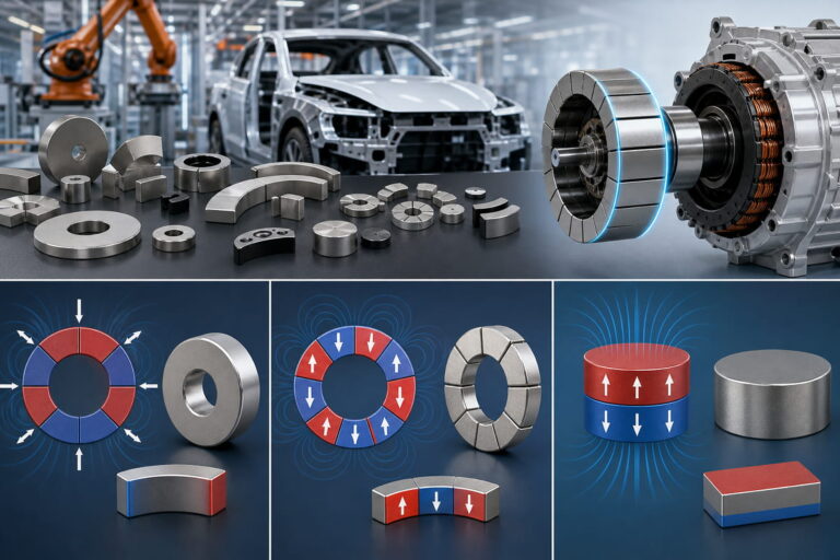 EV Motor Magnets for Electric Vehicle Drive Systems 20 Custom EV Magnet Magnetization