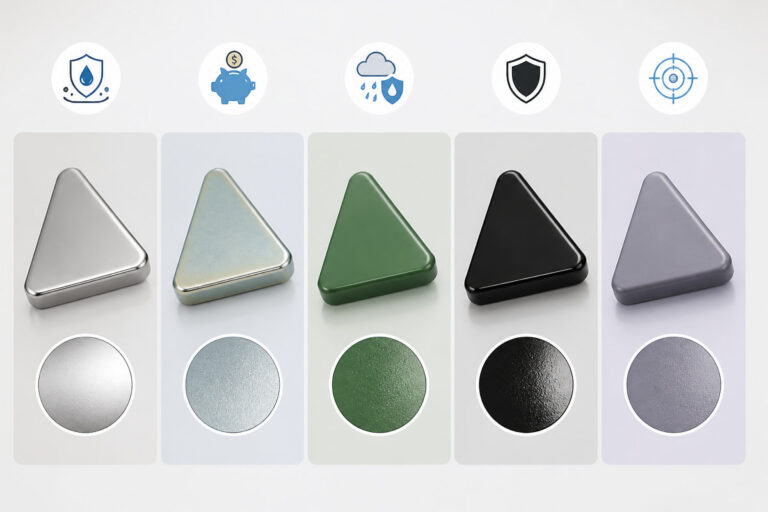 Custom Triangular Neodymium Magnet Coating