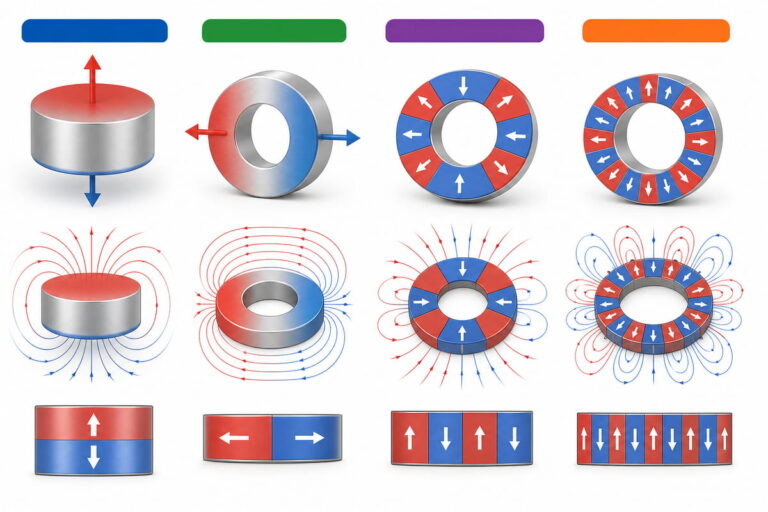 Quality Control & Inspection for Neodymium Magnets 23 NdFeB Magnet Manufacturing Common Magnetization Types