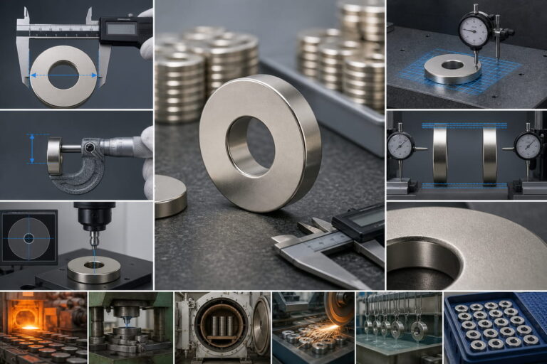 Quality Control & Inspection for Neodymium Magnets 15 NdFeB Magnet Manufacturing Dimensional Inspection Focus