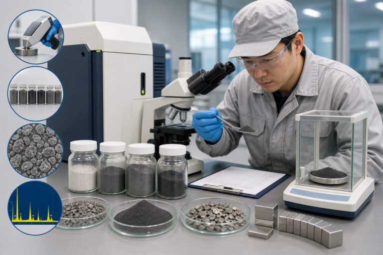Quality Control & Inspection for Neodymium Magnets 3 NdFeB Magnet Manufacturing Raw Material Inspection Objectives