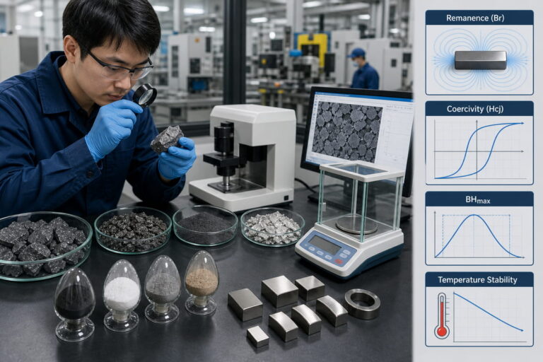 Quality Control & Inspection for Neodymium Magnets 5 NdFeB Magnet Manufacturing Raw Material Inspection Quality Importance