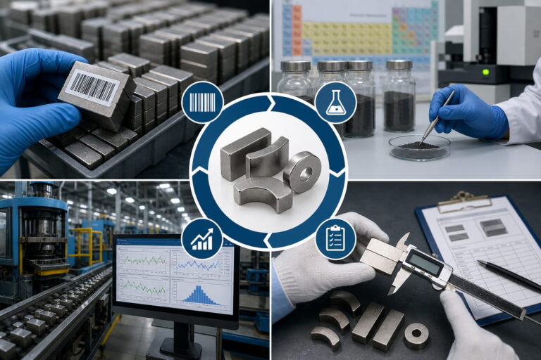 Quality Control & Inspection for Neodymium Magnets 27 NdFeB Magnet Manufacturing Traceability Objectives