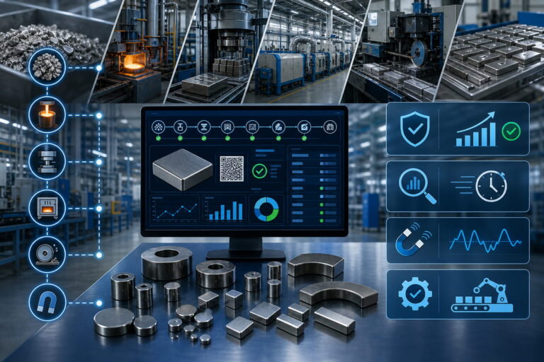 Quality Control & Inspection for Neodymium Magnets 28 NdFeB Magnet Manufacturing Traceability & Production Control