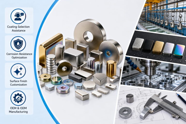 Neodymium Magnet Custom Coating Support