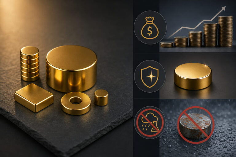 Neodymium Magnet Gold Coating Limitations