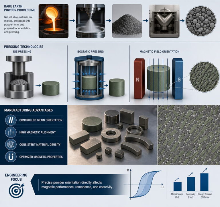 Magnet Manufacturing 4 Powder Preparation & Pressing