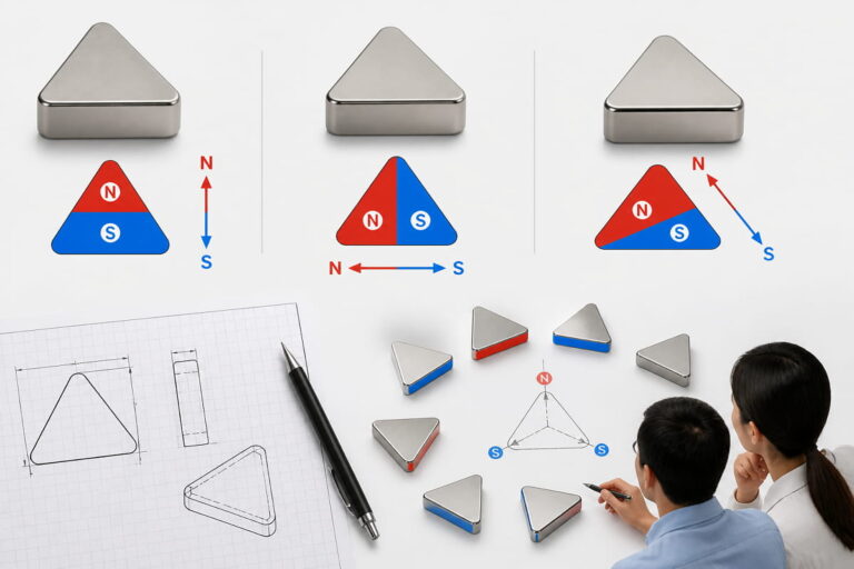 Triangular Neodymium Magnet Magnetization Direction