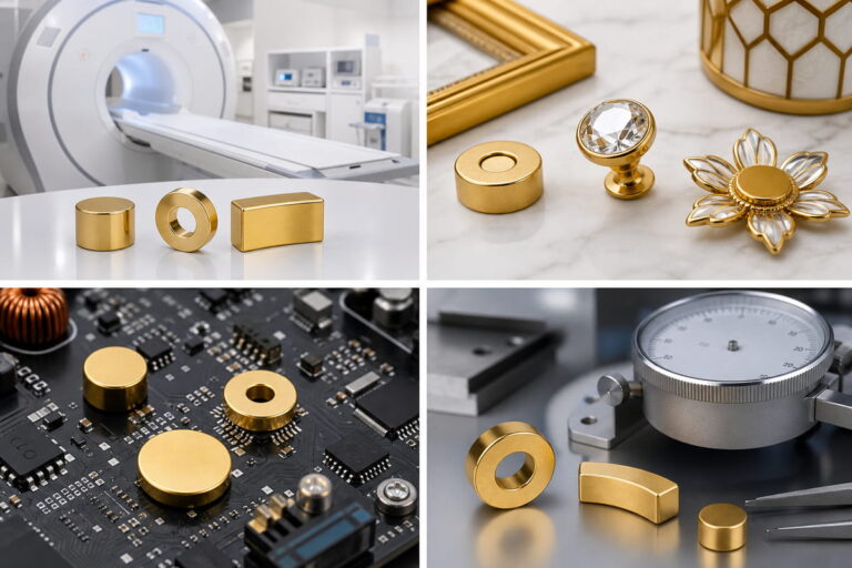 Typical Applications of Neodymium Magnet Gold Coating