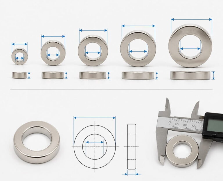 Ring Magnets 3 common ring magnet sizes