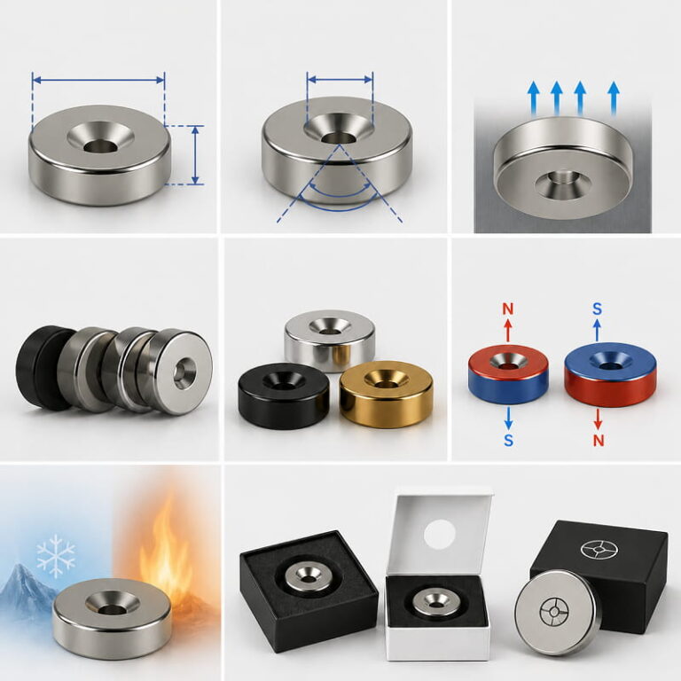 Countersunk Magnets 8 custom countersunk magnet solutions picture
