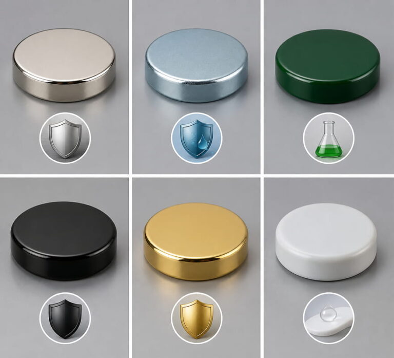 Disc Magnets 5 custom disc magnets surface coating options picture