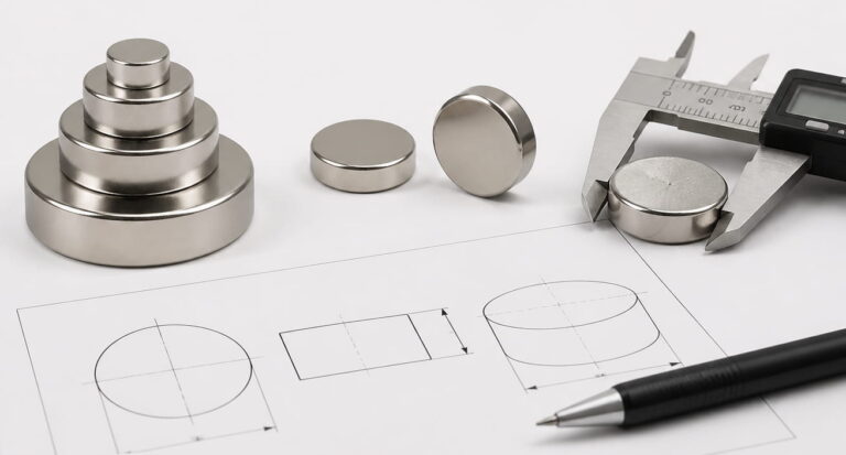 Disc Magnets 4 disc magnet common sizes available