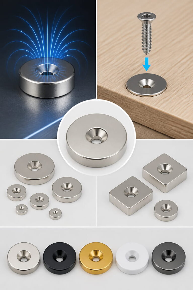 Countersunk Magnets 2 features of countersunk magnet