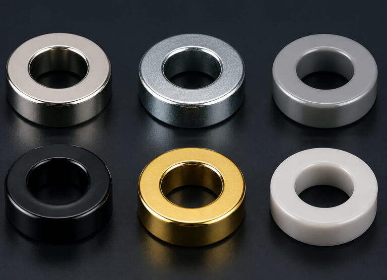 Ring Magnets 4 ring magnet surface coating options