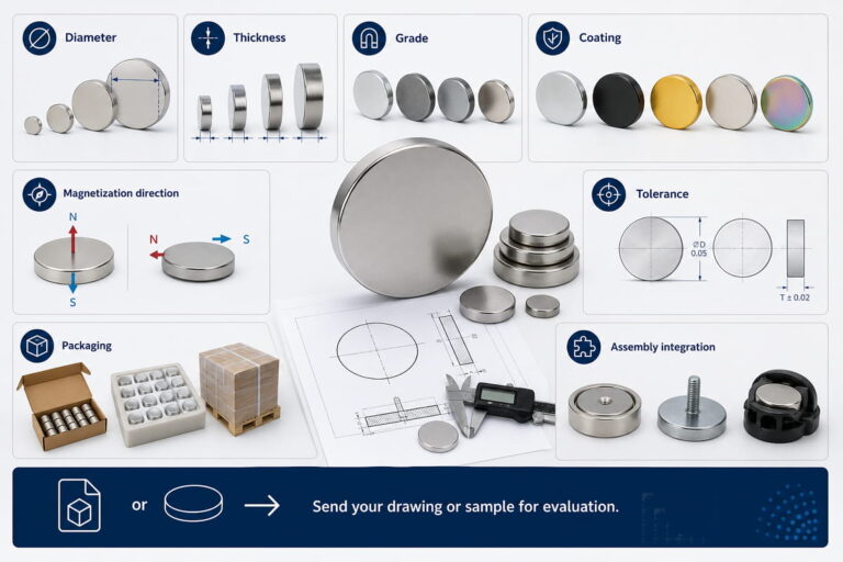 Disc Magnets 7 Disc Magnet Customization Options