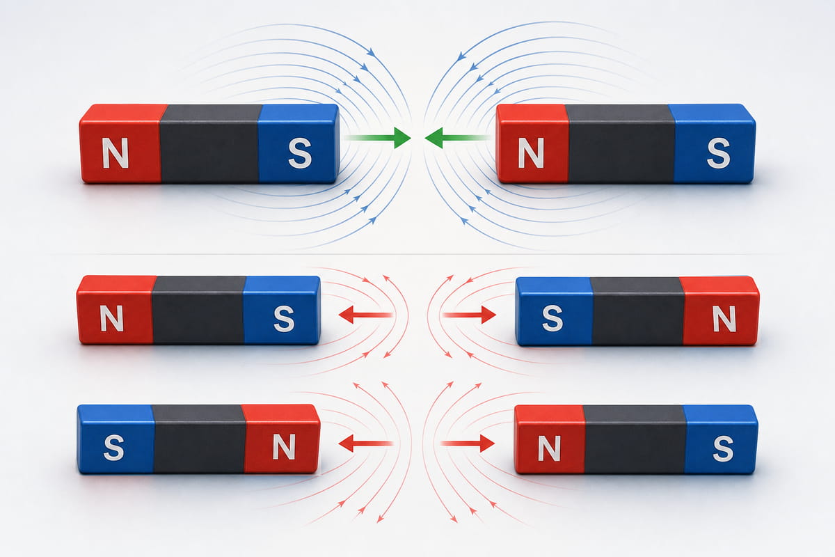 How Do Bar Magnets Interact With Each Other? 4 Like Repels, Unlike Attracts