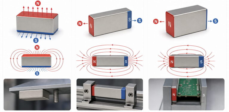 Block Magnets 5 Neodymium Block Magnet Magnetization Options