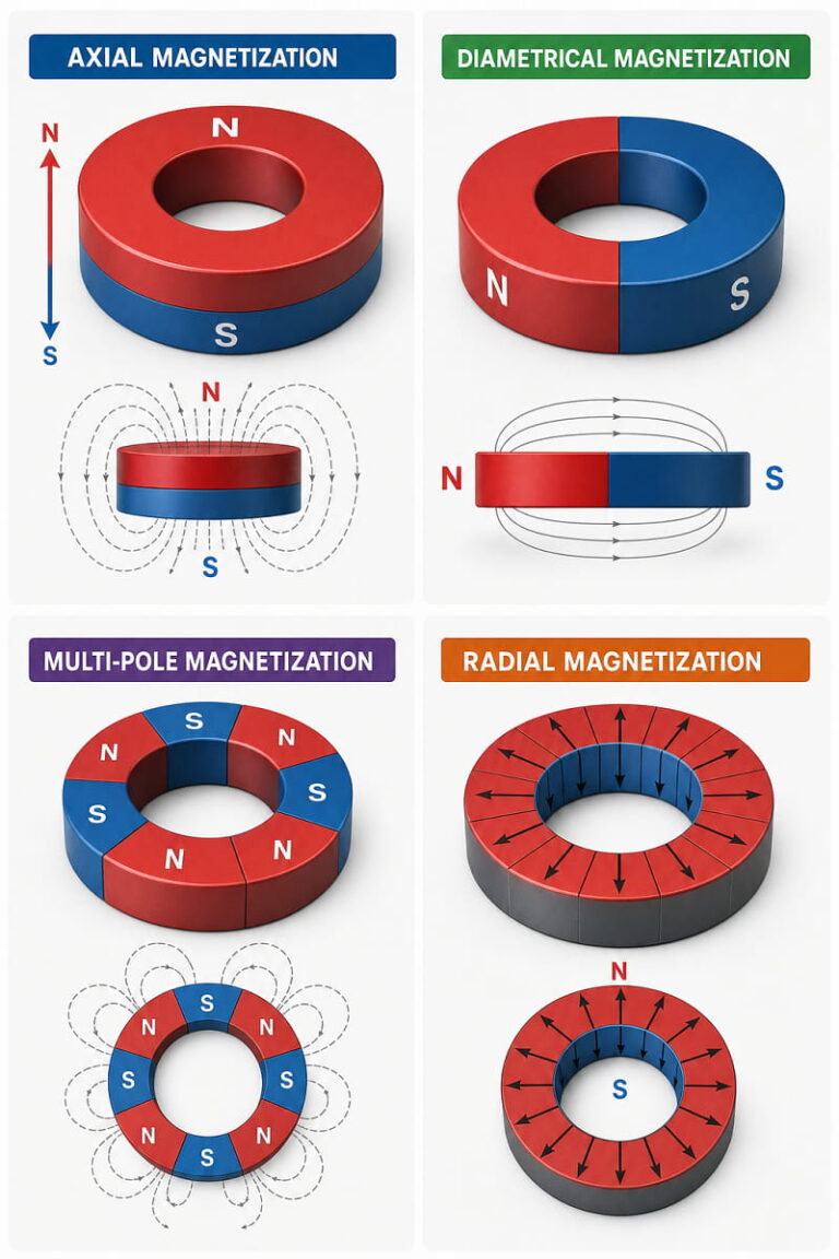 Ring Magnets 5 Ring Magnet Magnetization Options
