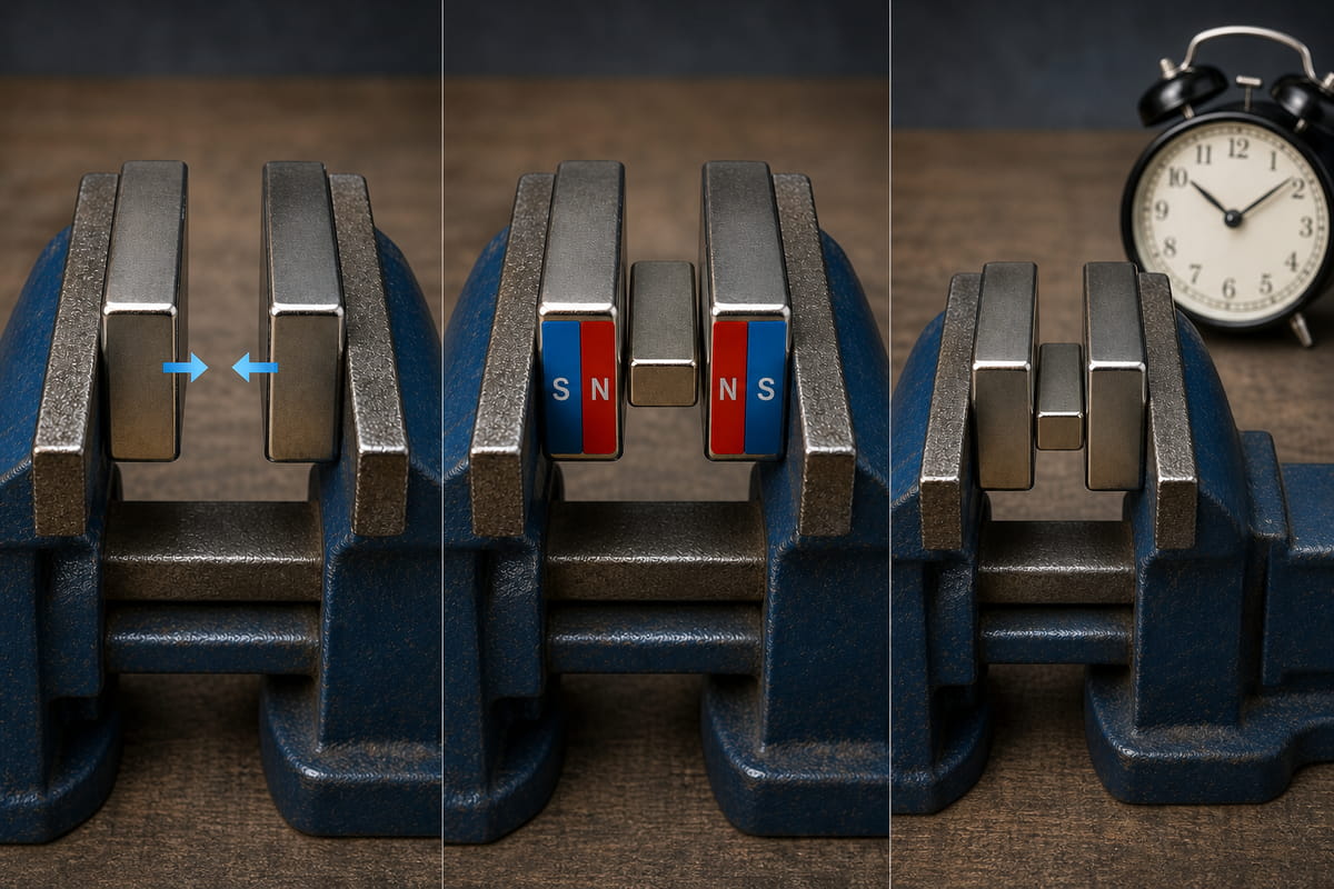 How to Remagnetize a Neodymium Magnet? 3 Useful Methods 5 Sandwich Method to Remagnetize a Neodymium Magnet
