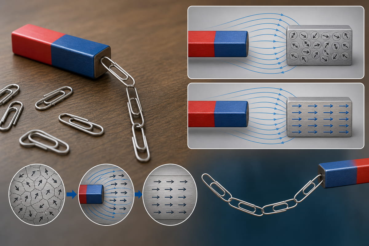 How Do Bar Magnets Interact With Each Other? 7 When a bar magnet gets close to a piece of iron, it becomes a temporary magnet