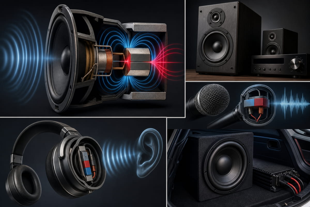 What Are Bar Magnets Used For? 11 Real-World Uses 10 Bar Magnets Used for Sound Devices