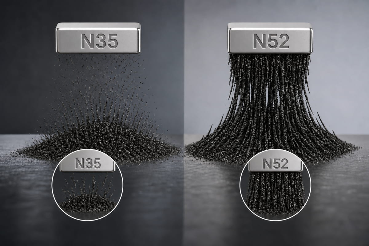 What Is an N52 Magnet? Strength, Characteristics, Safety and Uses 4 How strong is an N52 magnet