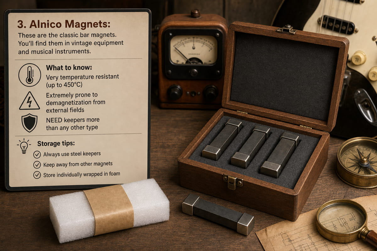 How to Store Bar Magnets? 5 Right Ways to Keep Them Strong 11 How to Store Alnico Bar Magnets