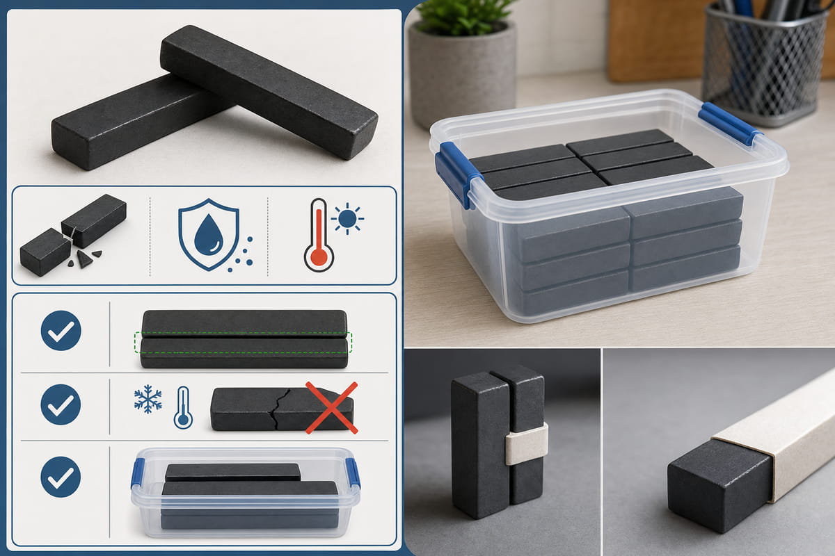 How to Store Bar Magnets? 5 Right Ways to Keep Them Strong 10 How to Store Ferrite (Ceramic) Bar Magnets