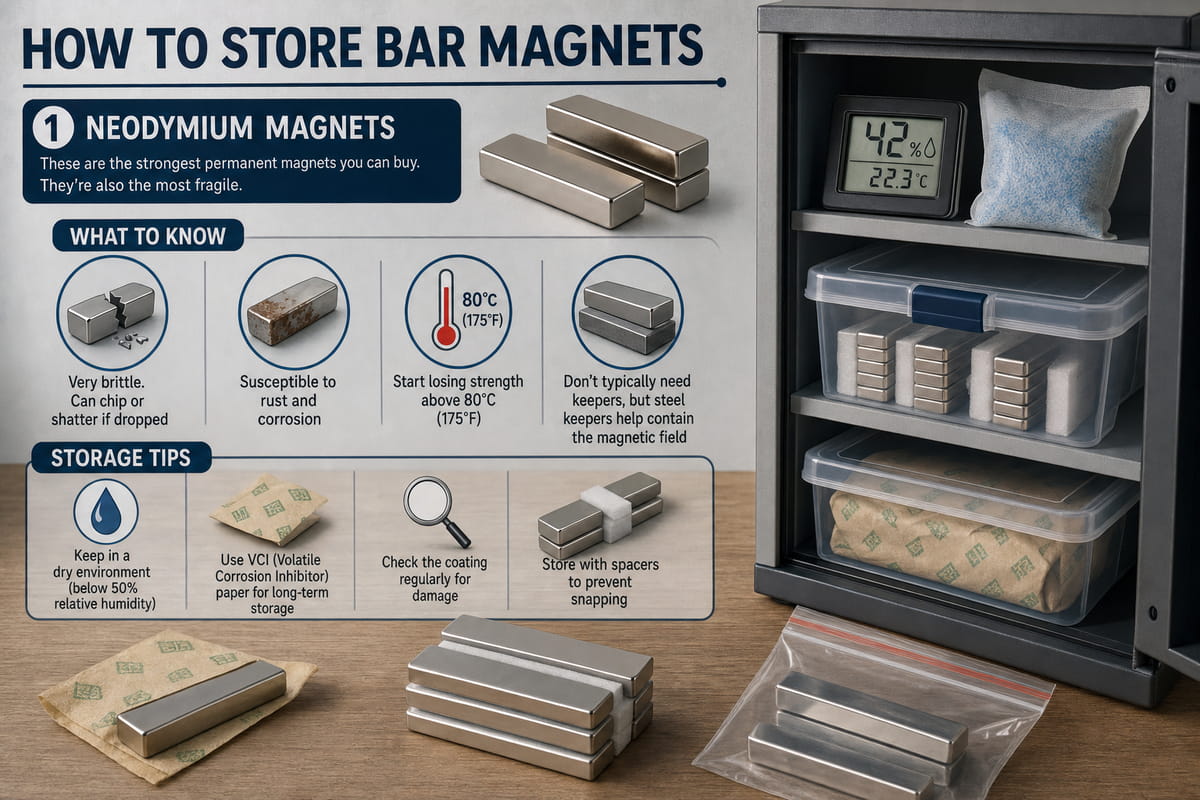 How to Store Bar Magnets? 5 Right Ways to Keep Them Strong 9 How to Store Neodymium Bar Magnets