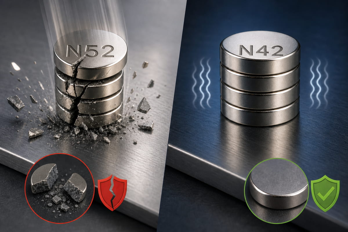 N52 vs N42 Magnets Durability and Brittleness