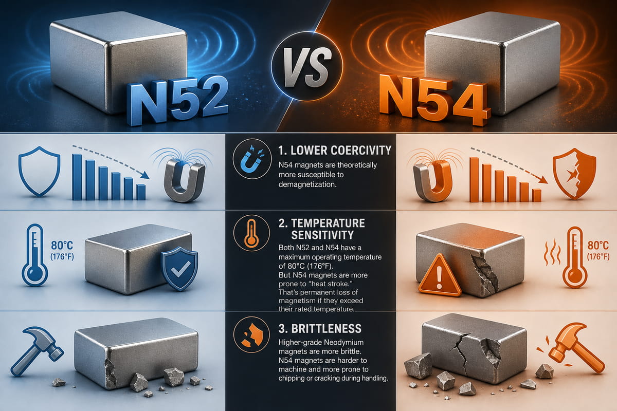 N52 vs N54 Magnets Trade-Offs