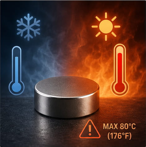 What Is an N52 Magnet? Strength, Characteristics, Safety and Uses 8 Temperature sensitivity of N52 magnet