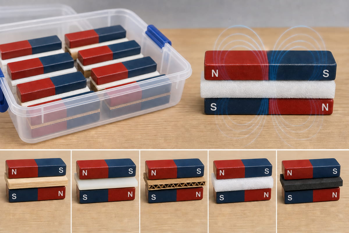 How to Store Bar Magnets? 5 Right Ways to Keep Them Strong 6 use spacers to store bar magnets