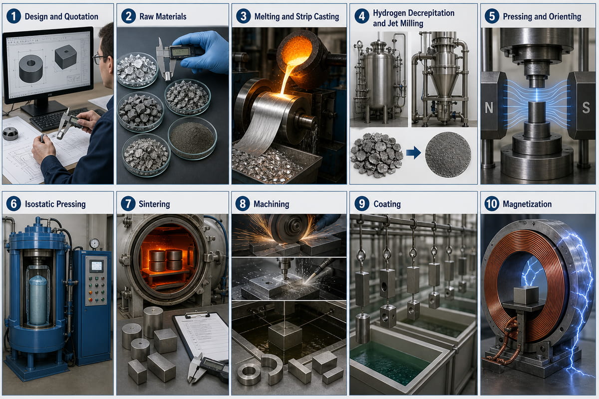 How Custom Neodymium Magnets Are Made