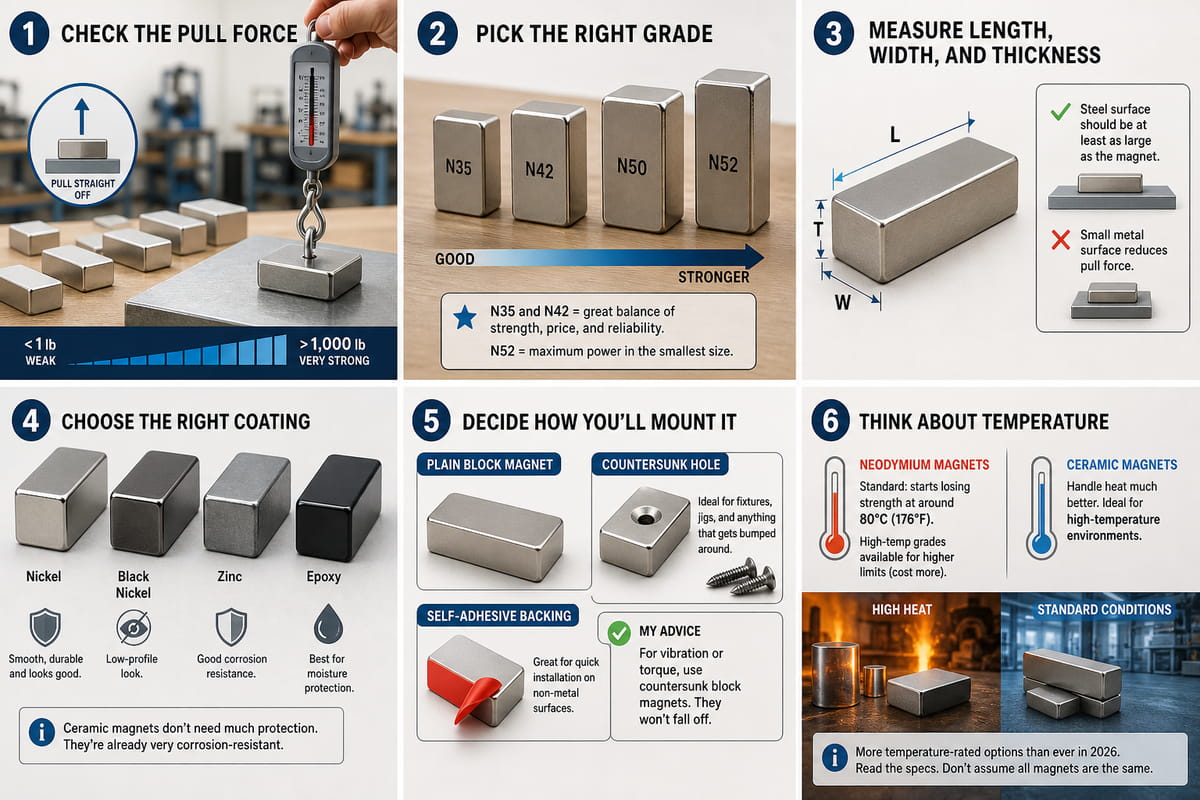 What Are Block Magnets? Types, Uses, and How to Choose 7 How to Choose a Block Magnet