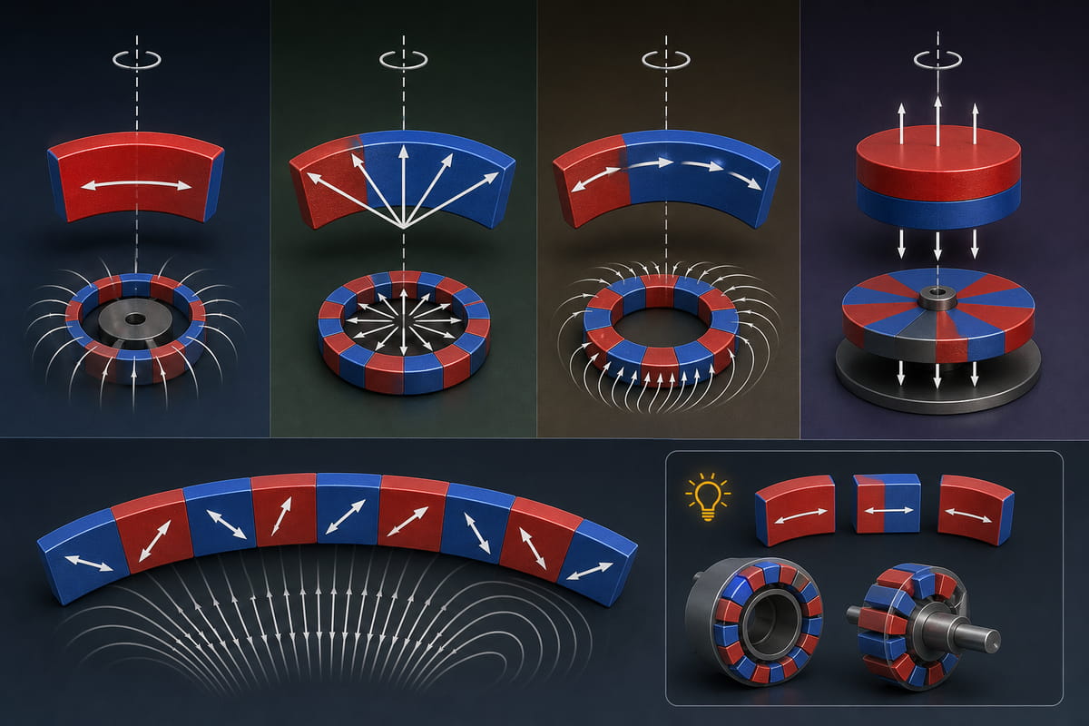 Segment Magnet Magnetization Direction