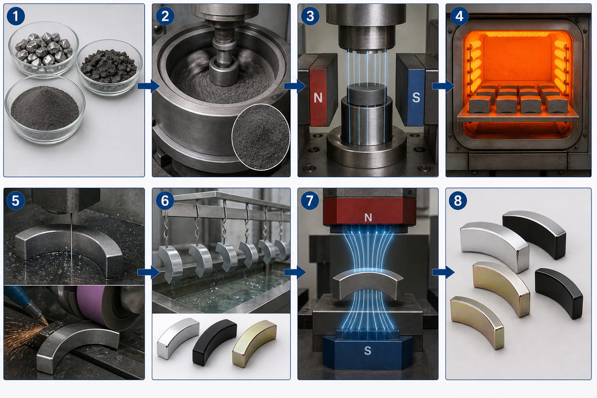 Segment Magnet Manufacturing Process
