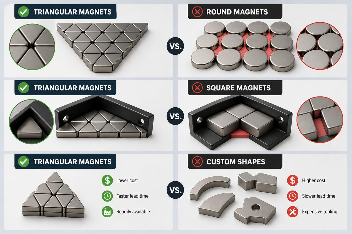 Triangular Magnets vs Standard Shapes