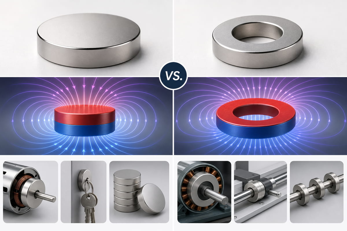 Disc Magnet vs Ring Magnet