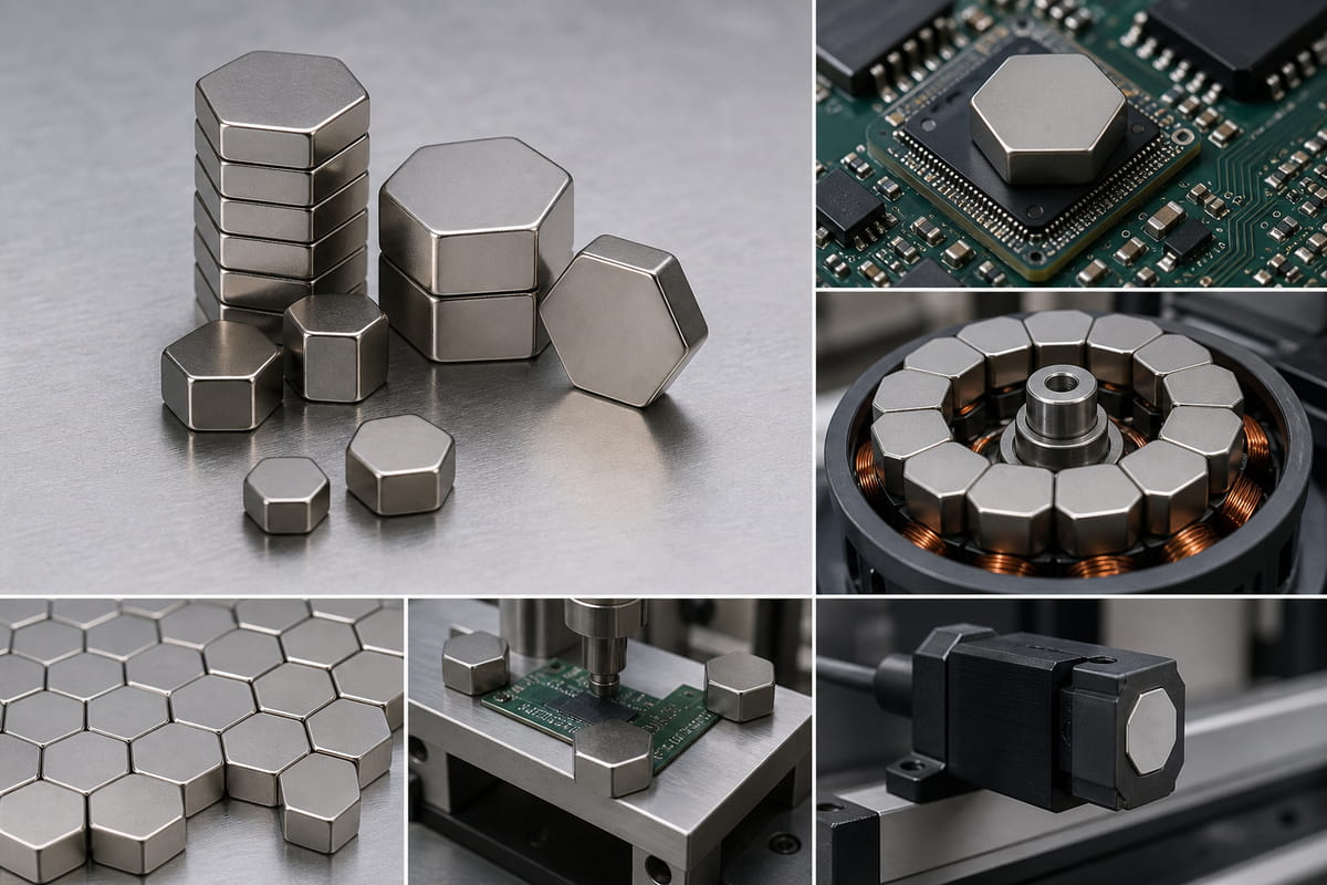 Industrial and Neodymium Hexagon Magnets